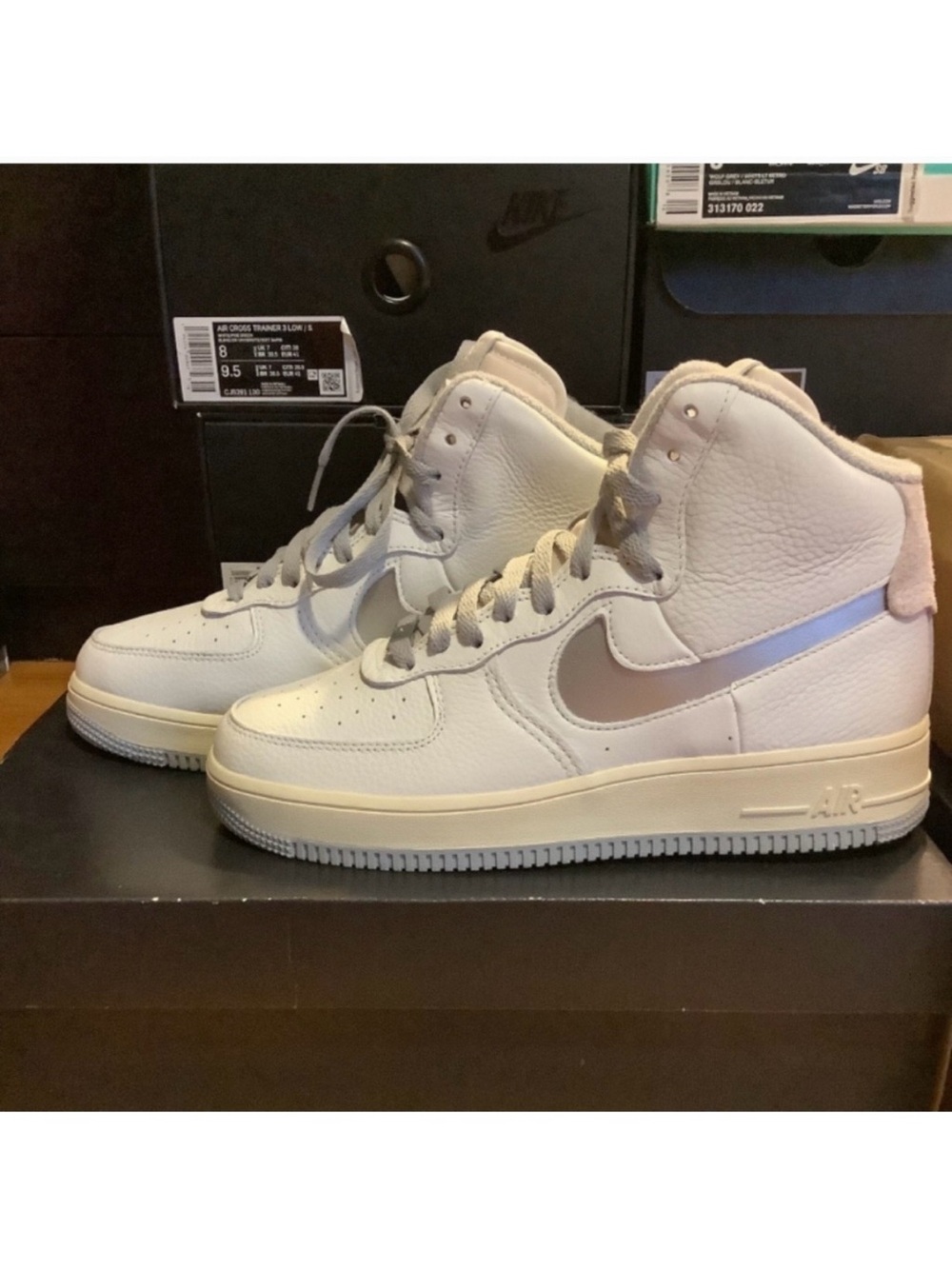 Nike Air Force One High Sculpt White & Silver Nike AF1 High BRAND NEW
